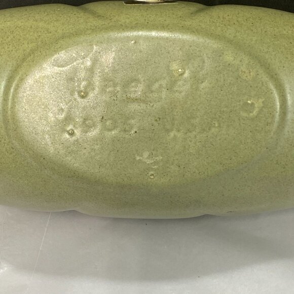 Vintage Haeger Potteries 3905 Green Oblong Decorative Bowl or Planter - Picture 8 of 11